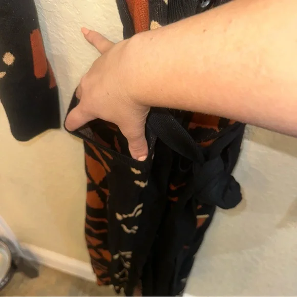 NEW D’iyanu Large African Culture Print Cardigan Sweater Button Up Wrap Dress - Picture 5 of 9